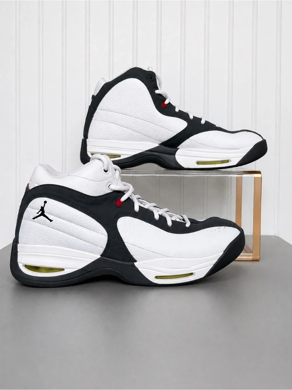 Nike Air Jordan Team White Gray Red Basketball Shoes Sz 11 w/ COA